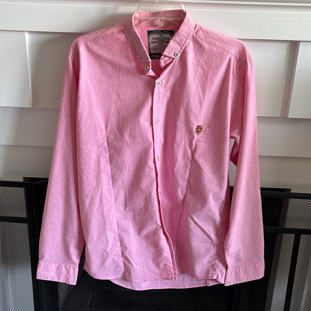 Chanel by Max Pink Collared Button Down Shirt, men - Picture 4 of 12
